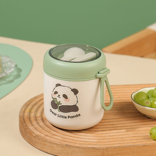 304 Stainless Steel Breakfast Cup Insulated Soup Cup with Lid and Spoon