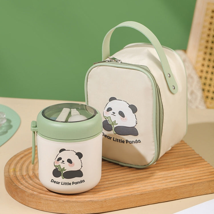304 Stainless Steel Breakfast Cup Insulated Soup Cup with Lid and Spoon