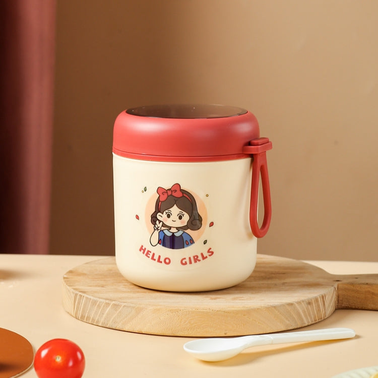 304 Stainless Steel Breakfast Cup Insulated Soup Cup with Lid and Spoon