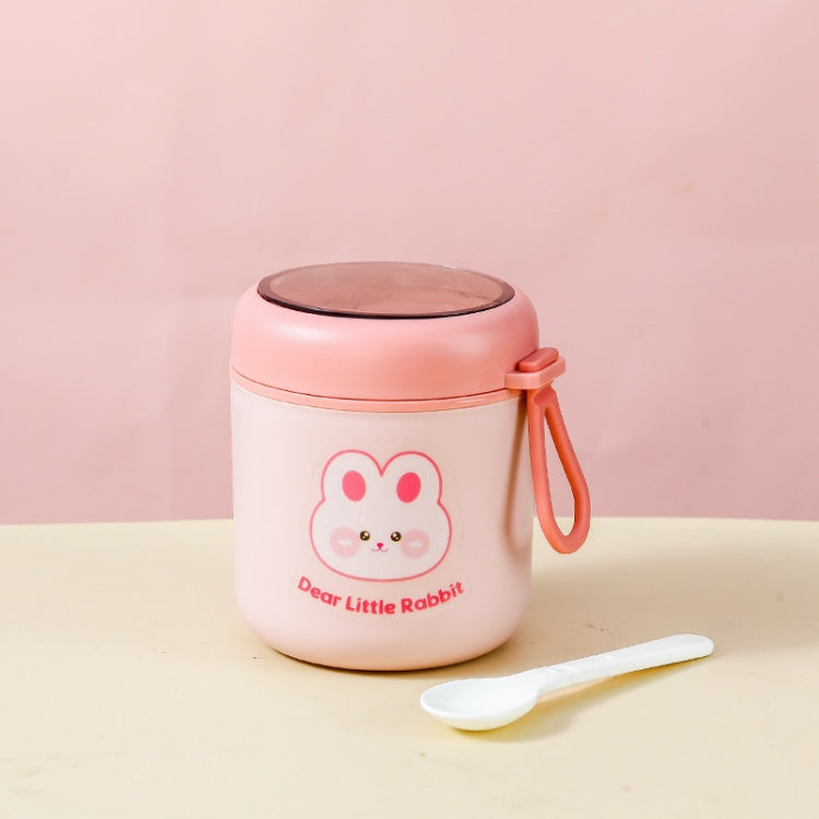 304 Stainless Steel Breakfast Cup Insulated Soup Cup with Lid and Spoon