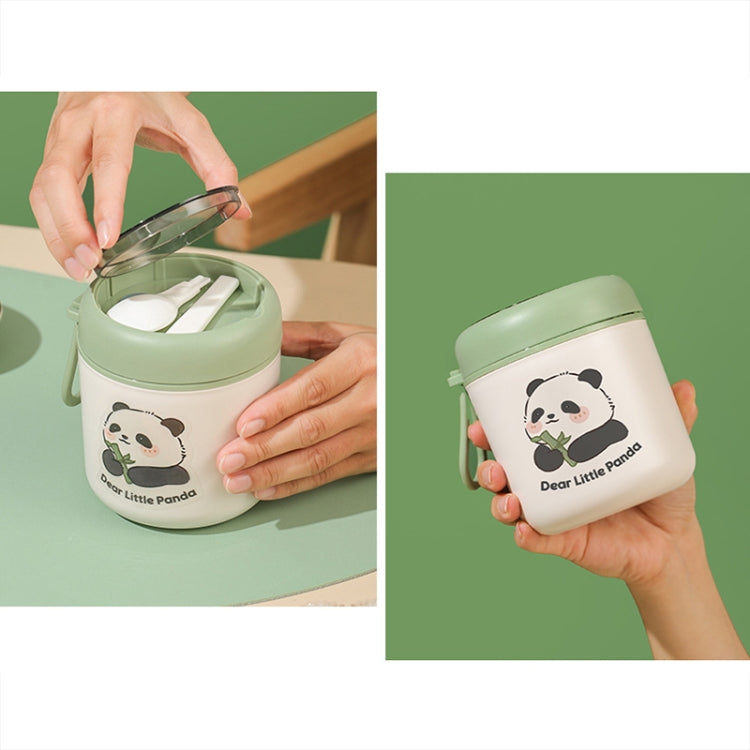 304 Stainless Steel Breakfast Cup Insulated Soup Cup with Lid and Spoon
