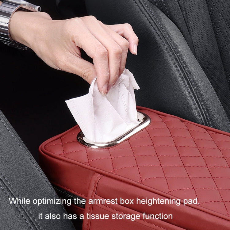 Car Armrest Box Booster Pad Widened Interior Tissue Box