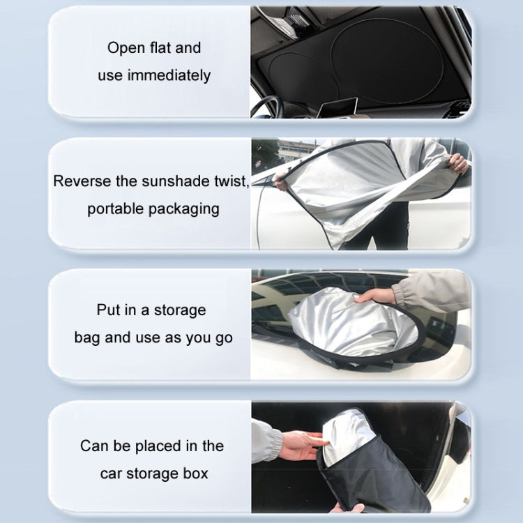 For Tesla Car Sun Protection Heat Insulation Folding Sunshade