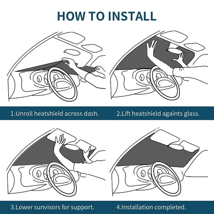 Printed Car Sun Protection Heat Insulation Sunshade
