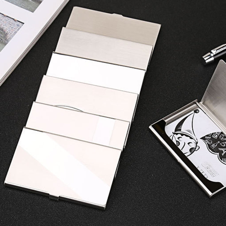 Minimalist Men Business Card Holder Portable Metal Name Card Case
