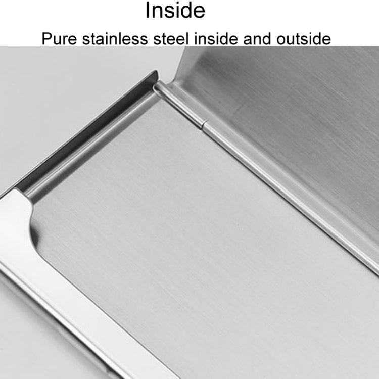 Minimalist Men Business Card Holder Portable Metal Name Card Case
