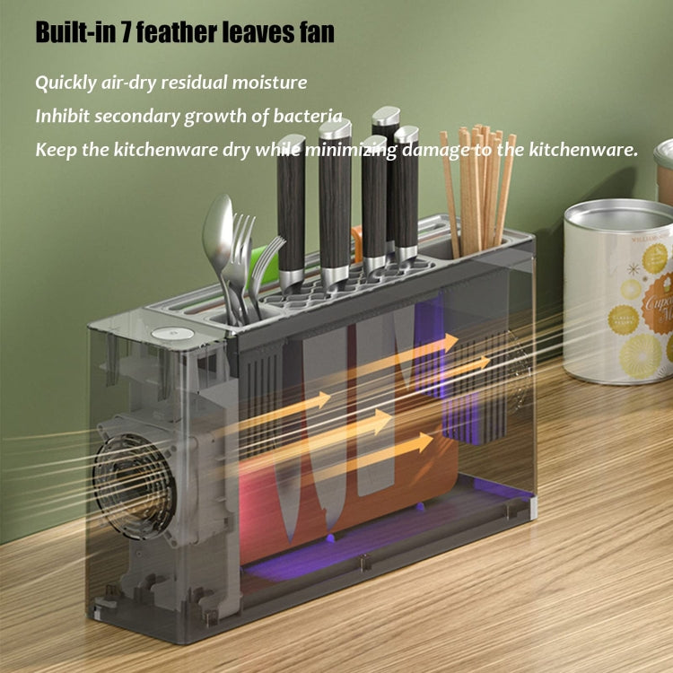 UV Disinfection Drying Knife Chopsticks Storage Holder