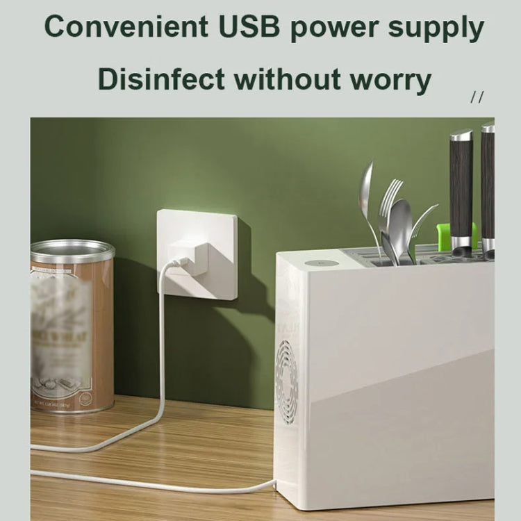 UV Disinfection Drying Knife Chopsticks Storage Holder