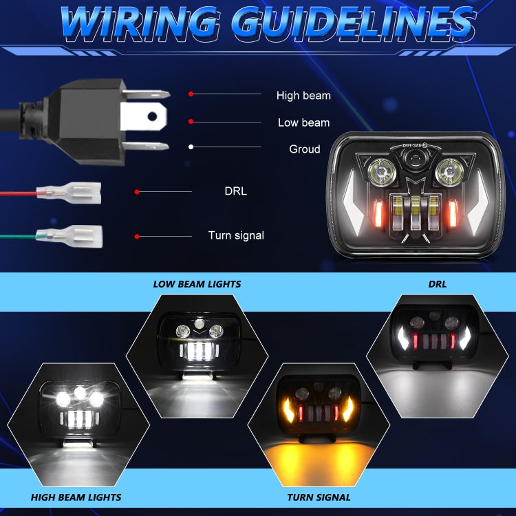 7-Inch Mechanic Car Modified Headlights For Wrangler