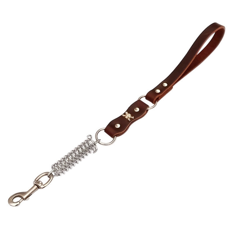 Leather Dog Leash Pet Tow Rope Chain