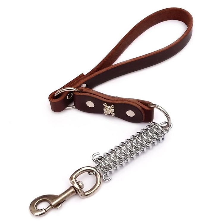Leather Dog Leash Pet Tow Rope Chain