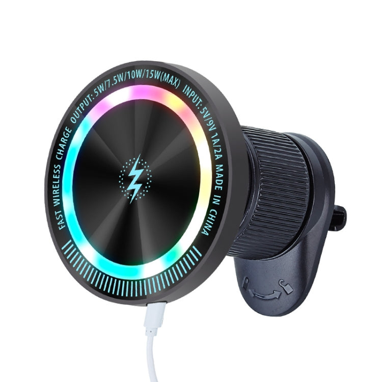 Magsafe 15W Magnetic Colorful Light Wireless Charging Mobile Phone Holder