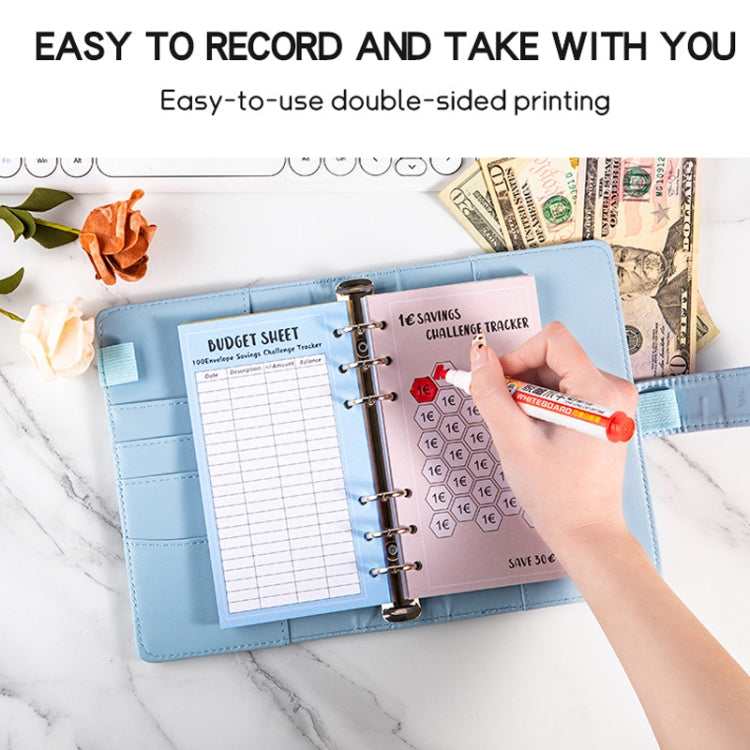 Savings Challenge Trackers A6 Money Saving Budget Planner Cards