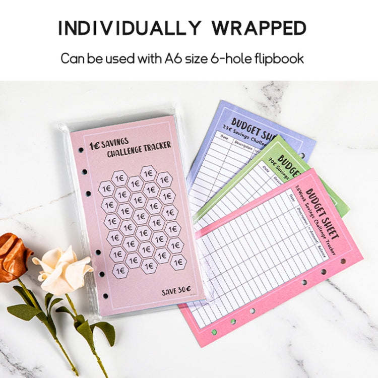 Savings Challenge Trackers A6 Money Saving Budget Planner Cards
