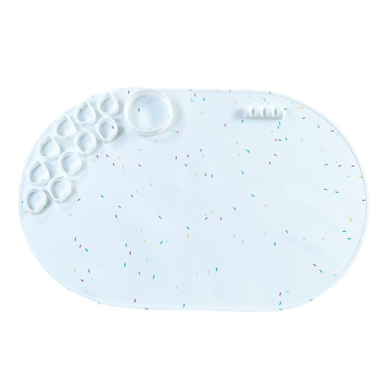 59 x 40cm  Oval Silicone Painting Pad Art Mat for Drawing Clay