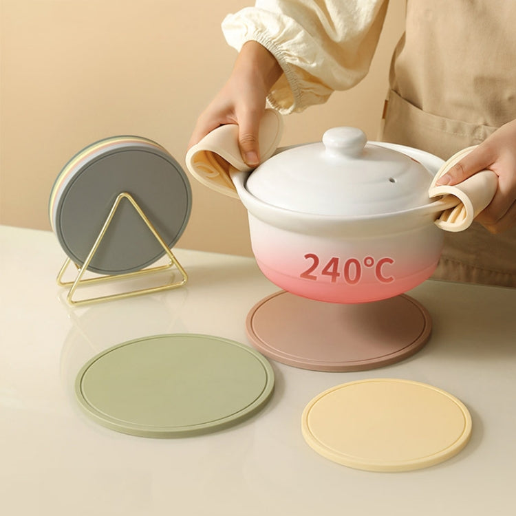 Household Round Heat Insulating Mats Kitchen High Temperature Resistant Silicone Pad