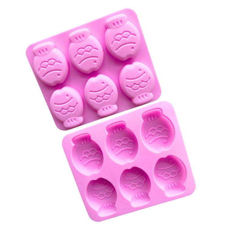 6 Grids Little Fish Shape Silicone Cake Mould Handmade Soap Mould