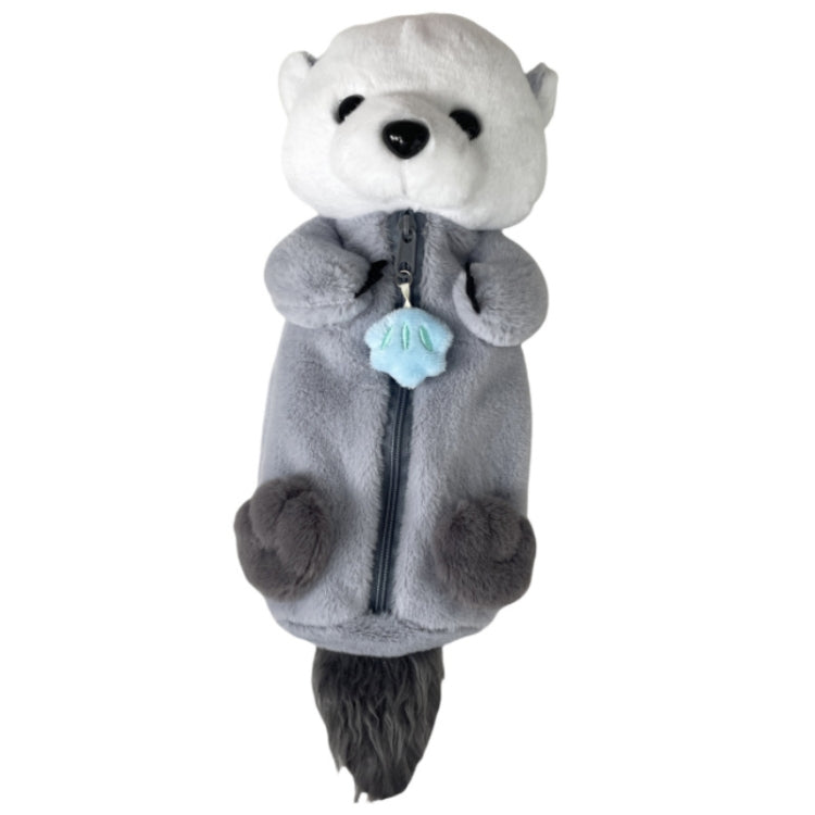 Cute Otter Plush Pen Pouch Practical Cartoon Animal Student Stationery Storage Bag