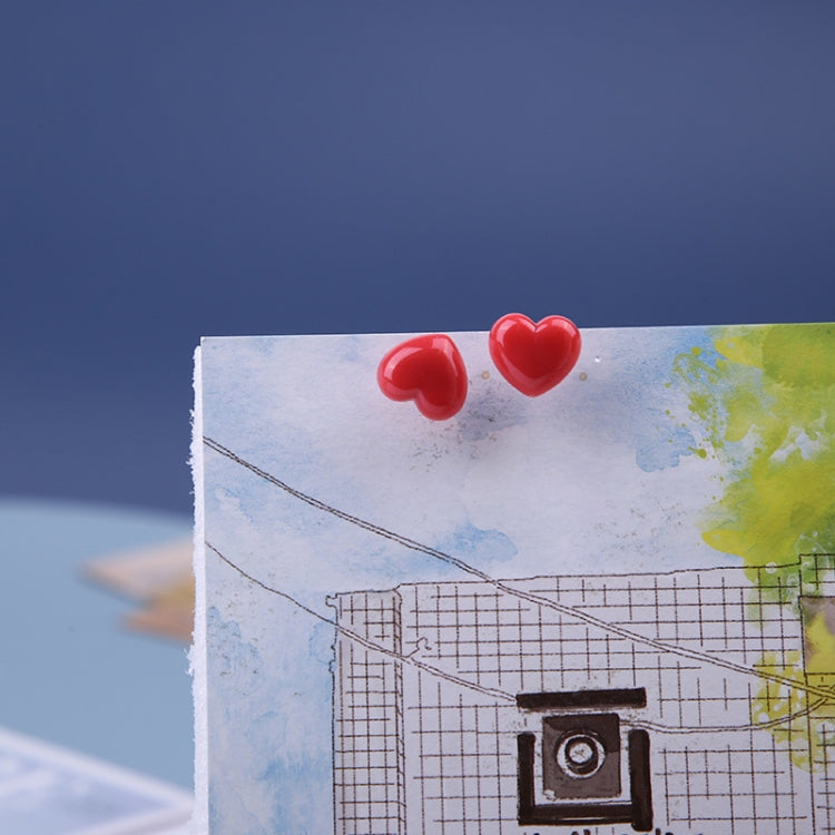 Love Plastic Studs DIY Office School Colorful Pins