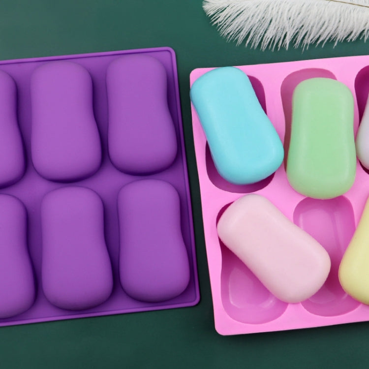 6 Grids Handmade Aromatherapy Soap Mould Baking DIY Silicone Molds