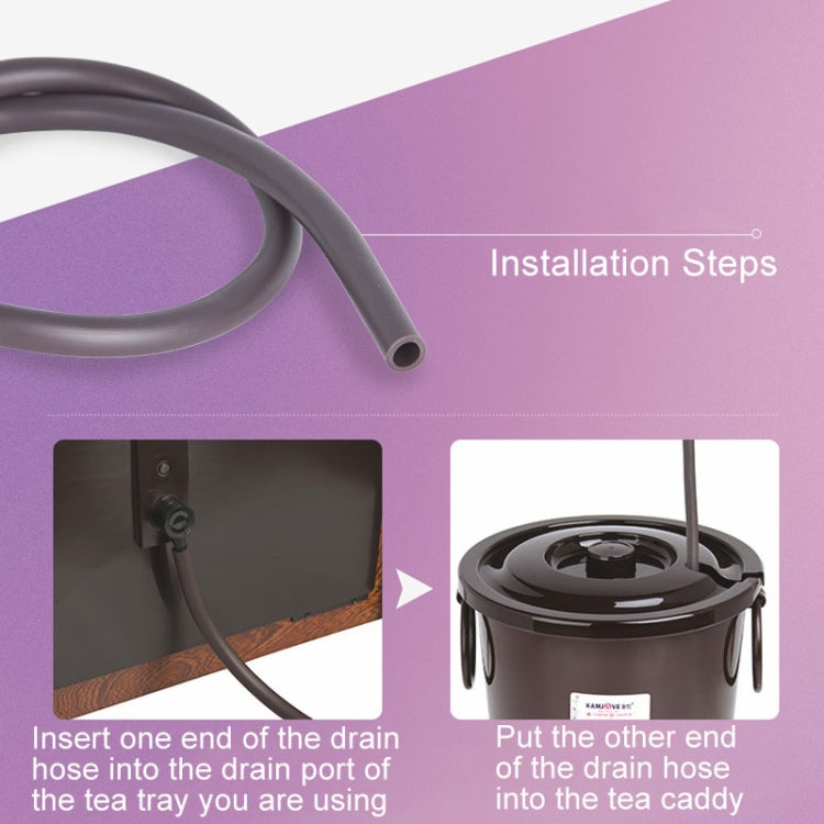 KAMJOVE 83cm Tea Tray Drain Hose Tea Table Water Outlet Tube