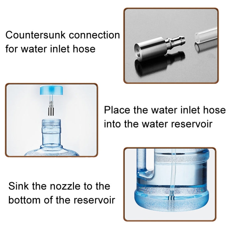 KAMJOVE Barrel Water Inlet Pipe Countersunk Head 304 Stainless Steel Upper Water Pipe Sinker Head