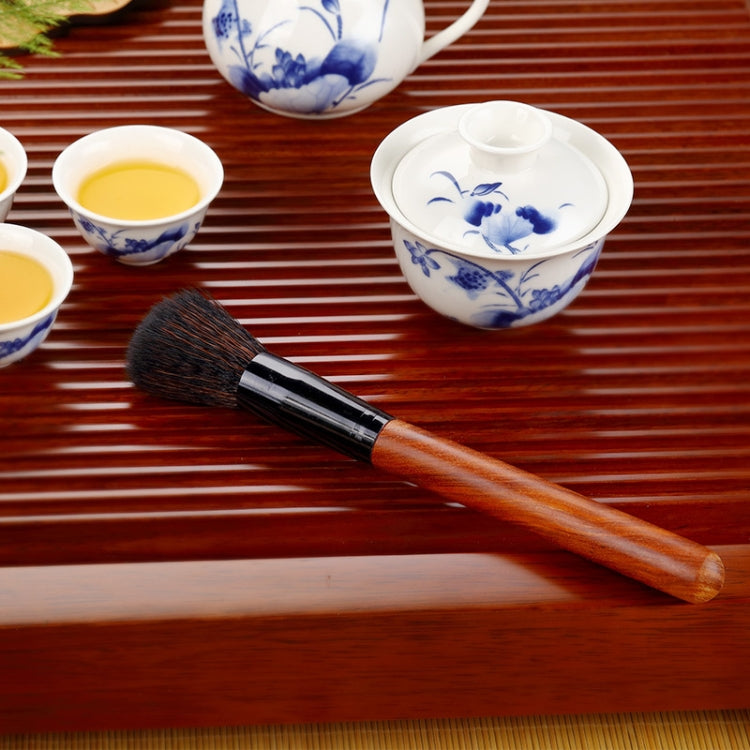KAMJOVE Tea Tray Cleaning Brush Solid Wooden Tea Tools Brush