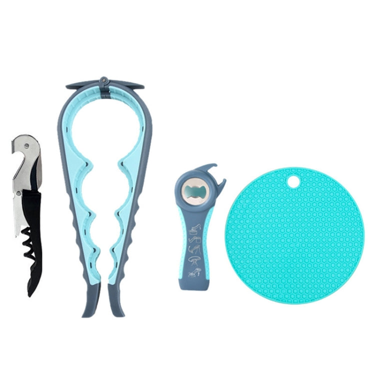 Multifunctional 4 In 1 Bottle Opener Household Saving Force Opener
