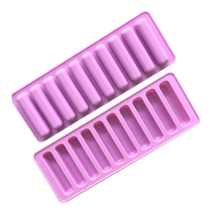 10 Grids Long Silicone Cookie Molds DIY Baking Chocolate Mould