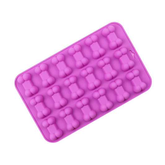 18 Grids Dog Bone Silicone Baking Cake Molds DIY Fire Paint Wax Mould