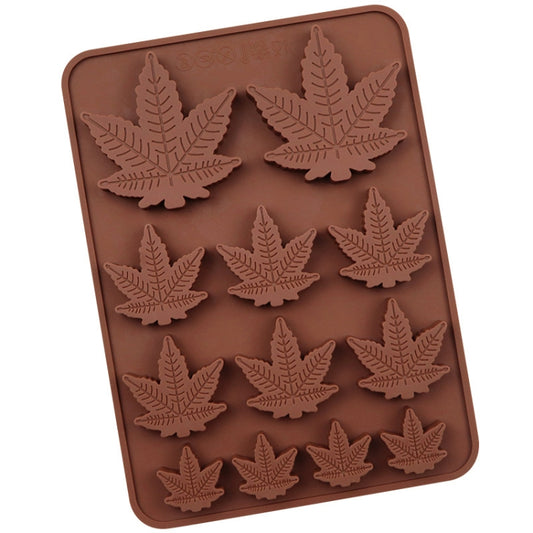 12 Grids Maple Leaf Silicone Baking Cookie Molds DIY Fire Paint Wax Mould