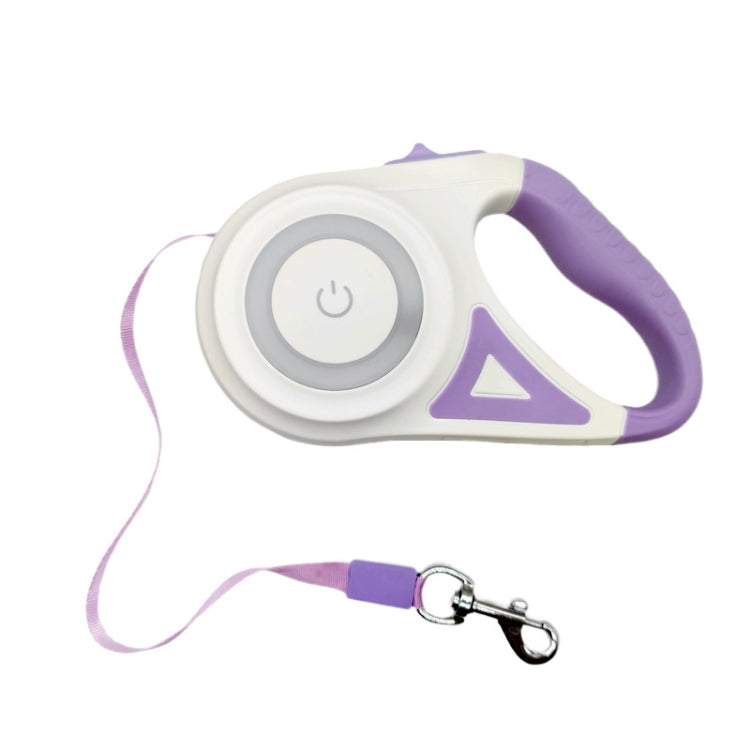 LED Light Luminous Pet Dog Leash Automatic Retractable Dog Walking Leash