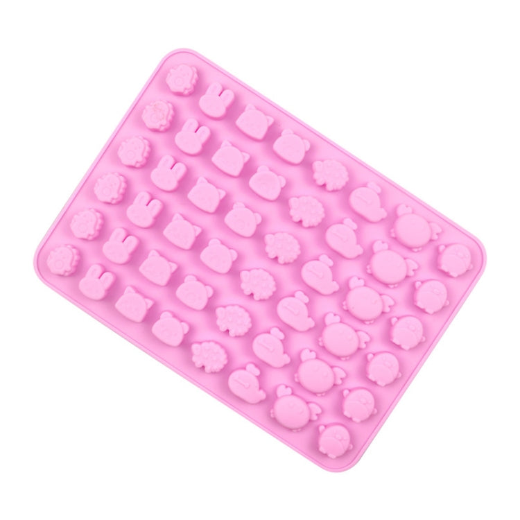 48 Grids Cute Animal Fondant Molds DIY Fire Paint Wax Mould