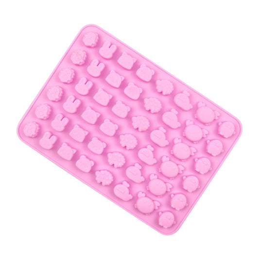48 Grids Cute Animal Fondant Molds DIY Fire Paint Wax Mould