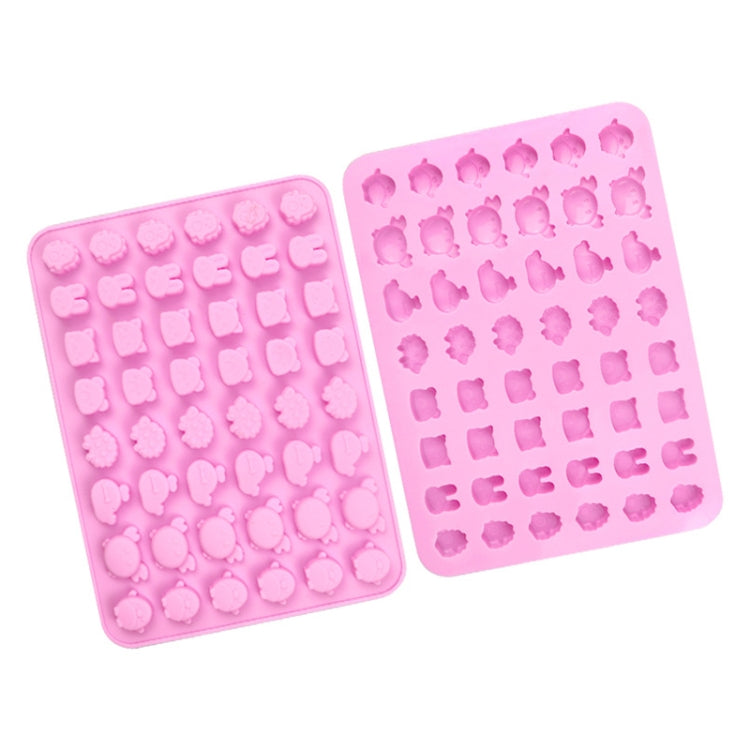 48 Grids Cute Animal Fondant Molds DIY Fire Paint Wax Mould