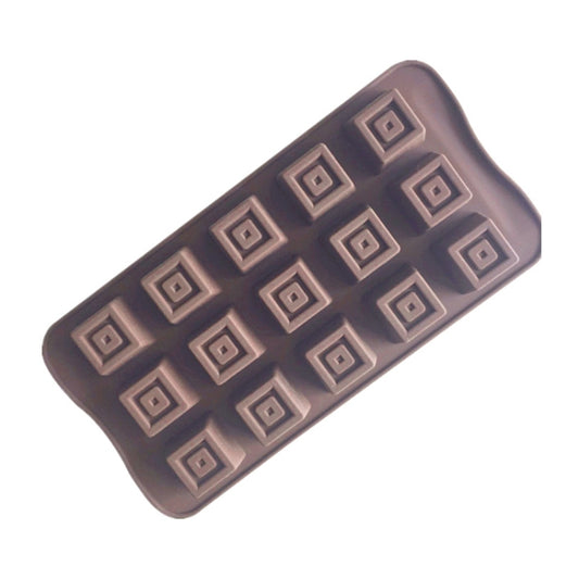 15 Grids Square Soap Mould DIY Silicone Chocolate Mold