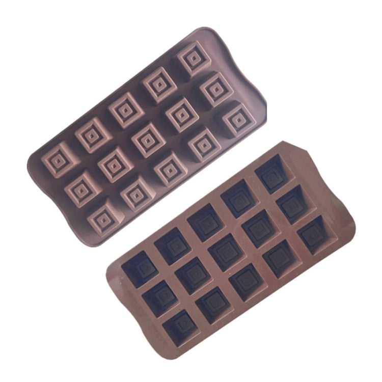 15 Grids Square Soap Mould DIY Silicone Chocolate Mold