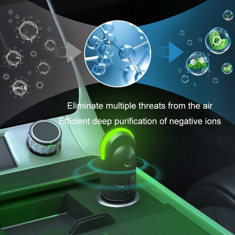 Car-mounted Portable Mini Negative Ion Filter Air Purifier