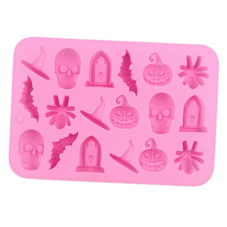 18 Grids Halloween Skull Chocolate Silicone Molds DIY Cake Decoration Mould