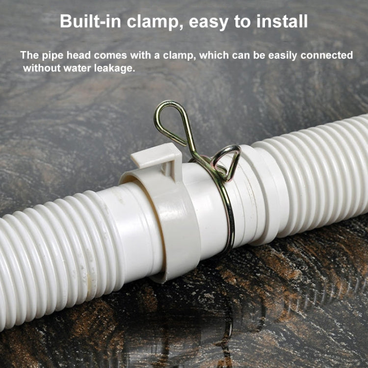 Diameter 32mm Extended Drain Hose for Washing Machine / Kitchen Basin / Bathtub