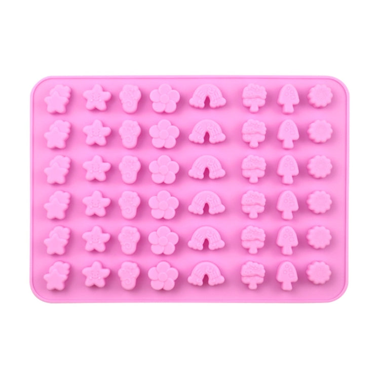 48 Grids Nature Objects Silicone Fondant Mold Mini Fire Paint Wax Standing Mould