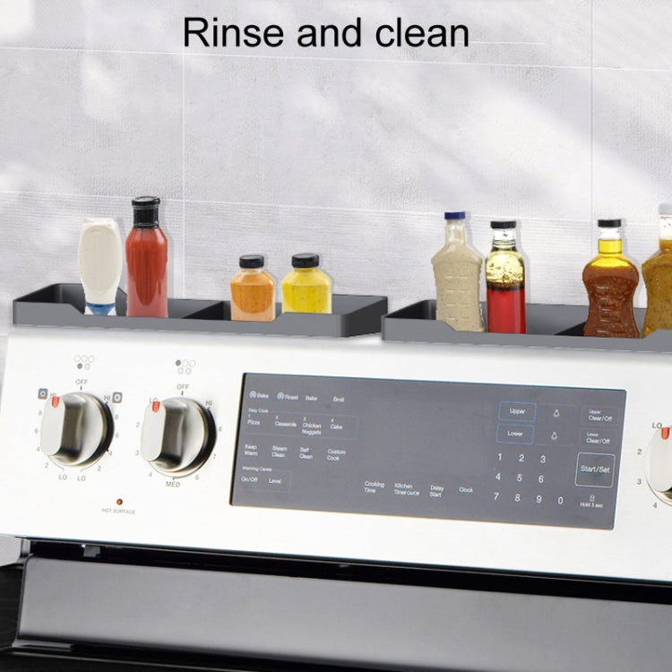 1pair Kitchen Silicone Oven Storage Rack Integrated Roaster Spice Organizer