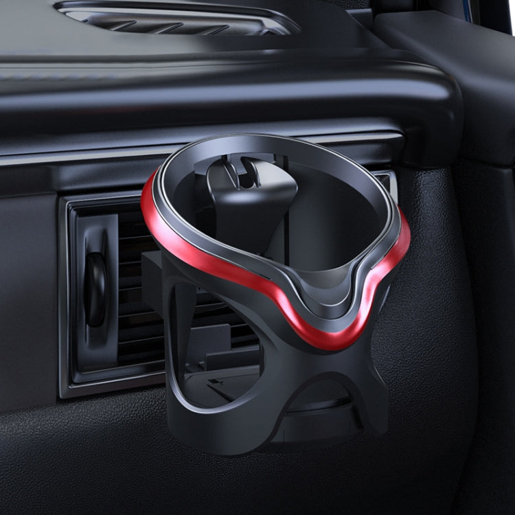Multifunctional Car Cup Holder with Air Conditioning Outlet and LED Light