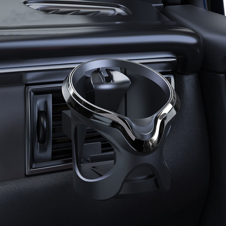 Multifunctional Car Cup Holder with Air Conditioning Outlet and LED Light