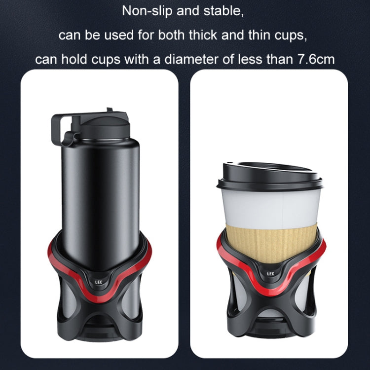 Multifunctional Car Cup Holder with Air Conditioning Outlet and LED Light