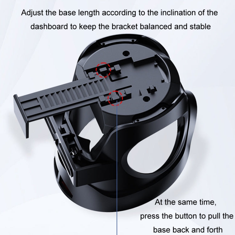 Multifunctional Car Cup Holder with Air Conditioning Outlet and LED Light
