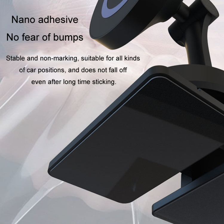 Center Console 360 Rotating Magnetic Car Phone Holder Zinc Alloy Automotive Navigation Bracket