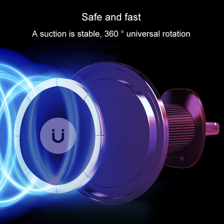 Car Universal Rotating Magnetic Cell Phone Holder With Hook Air Vent Car Navigation Bracket