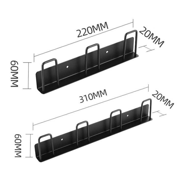 Household Glass Cup Holder Inverted Cup Hanger Bar Free Hole Wall Mounted Drainage Mug Shelf