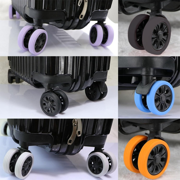 8pcs /Set Luggage Wheel Silicone Protective Cover Swivel Chair Wheel Sound Reducing Cover